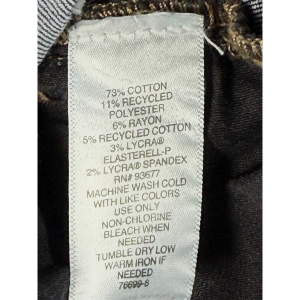Liz Claiborne Wide Leg High Rise Cropped Blue Jeans Size 8 - Picture 3 of 8